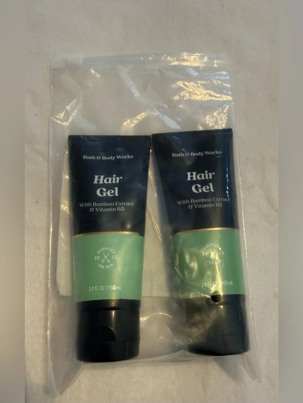 Bath & Body Works Essentials for Men Hair Gel with Bamboo Extract, 2 pack, New
